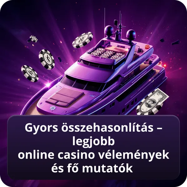 Gyors összehasonlítás – legjobb online casino vélemények és fő mutatók
